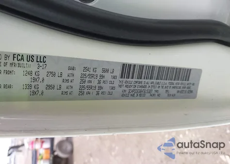 2017 Dodge Journey Gt Awd из США, поврежденный, VIN 3C4PDDEG6HT615327